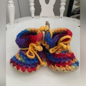 Padraig Cottage Knit Booties (Baby Sz 3)